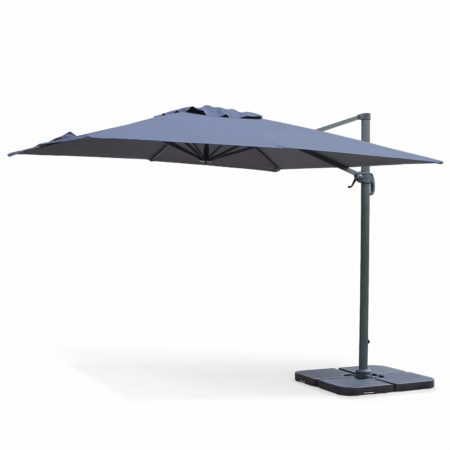 Cantilever Aluminium Outdoor Umbrella 3x3m grey