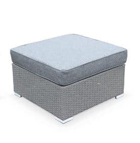 Footstool Grey / Grey compatible withNAPPOLI CALIGARI VENEZIA TRIPOLI