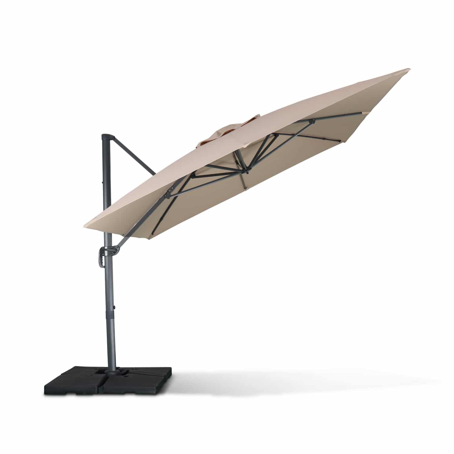 WIMEREUX 3x4m cantilever aluminium outdoor umbrella
