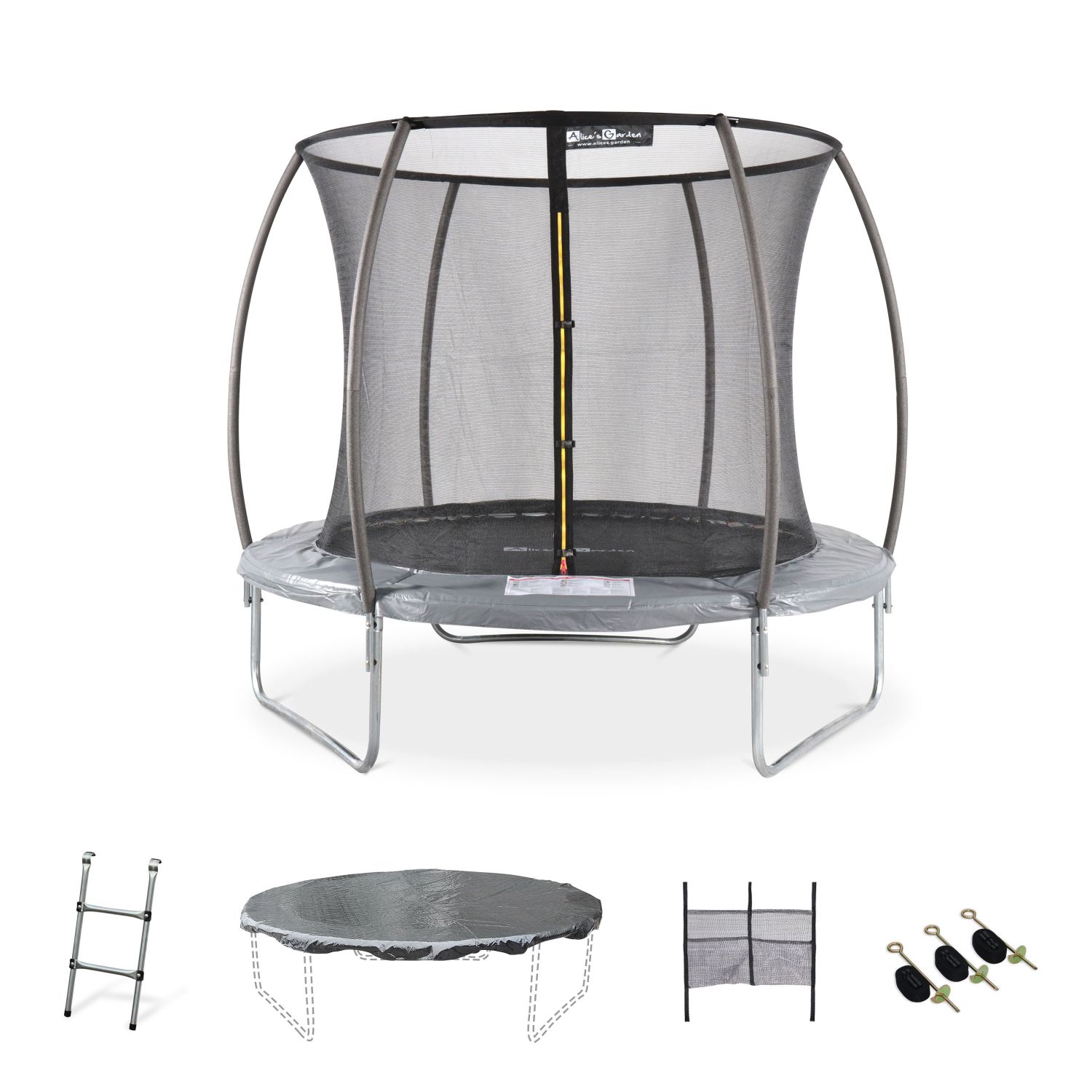 8FT TRAMPOLINE WITH ACCESSORIES KIT - PLUTON INNER