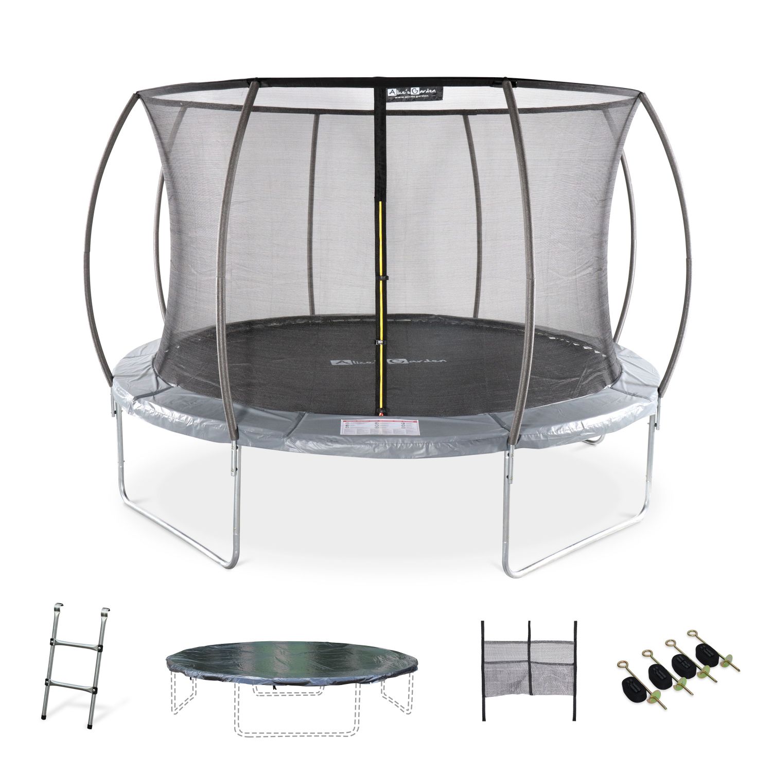 12FT TRAMPOLINE WITH ACCESSORIES KIT - SATURNE INNER