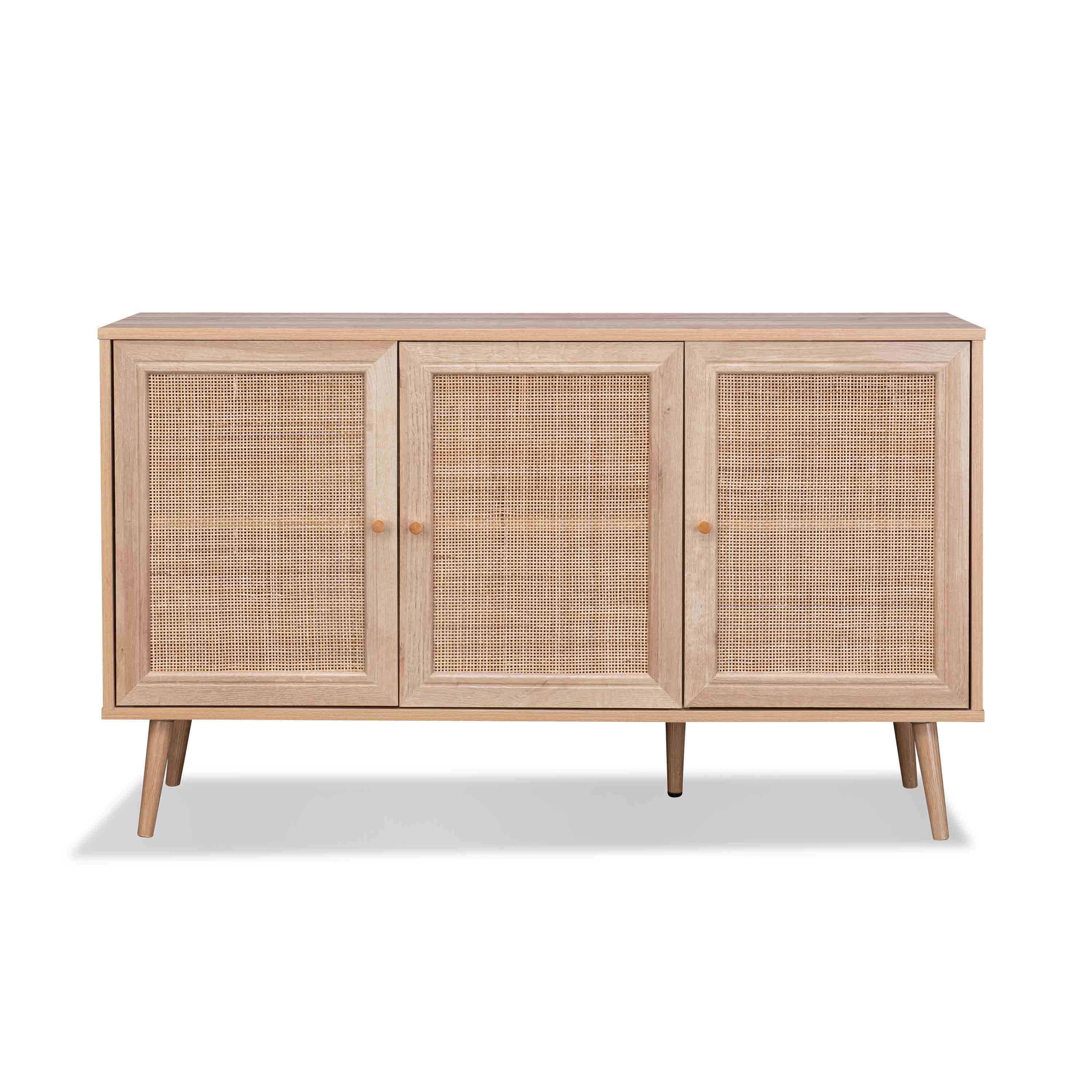 Buffet Cabinet BOHEME Wooden and Cane Rattan