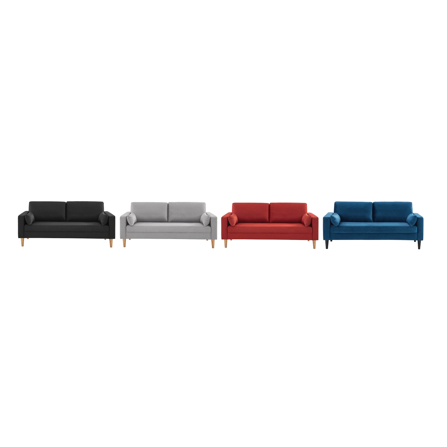 3 seater sofa lounge - BJORN - Dark Grey
