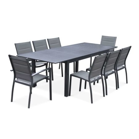 CHICAGO Anthracite Grey Frame and table/Grey fabric